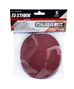 Шлифовальная бумага Stark D125 мм, зерно 600, 5 шт., фото  | SNABZHENIE.com.ua