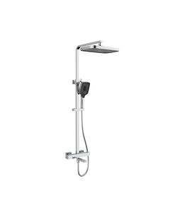 Душевая система Qtap Swan Cascada термостатическая на 3 потребителя, хром, фото  | SNABZHENIE.com.ua