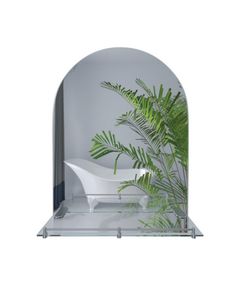 Зеркало настенное Lidz Tani 700x900 с полочкой, прямоугольное, дугообразное, фото  | SNABZHENIE.com.ua