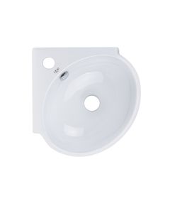 Раковина Qtap Leo 390x365x130 см, белая, фото  | SNABZHENIE.com.ua