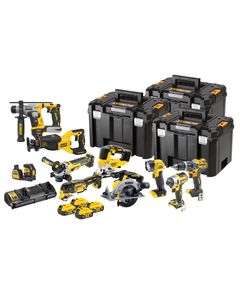 Набор из 10 аккумуляторных инструментов DeWALT DCK1012P4T, фото  | SNABZHENIE.com.ua