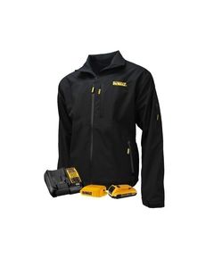 Аккумуляторная куртка DEWALT Soft Shell черная L с АКБ и ЗУ, фото  | SNABZHENIE.com.ua