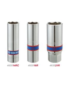 Головка свечная 1/2" 21мм 6гр. с резиновым уплотнителем 463521R, фото  | SNABZHENIE.com.ua