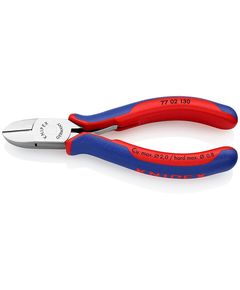 Кусачки KNIPEX 77 02 130 для электроники, 130 мм, боковые, фото  | SNABZHENIE.com.ua
