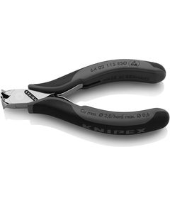 Кусачки KNIPEX 64 02 115 ESD для электроники, 115 мм, фото  | SNABZHENIE.com.ua