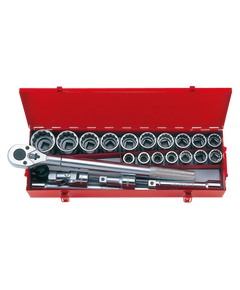 Набір головок 3/4" 23 шт. 12-гранні 21-50 мм, фото  | SNABZHENIE.com.ua