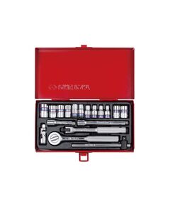 Набір головок 1/4" 18 од. 6-гранних (4-12 мм), фото  | SNABZHENIE.com.ua