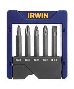 Набір посилених біт у футлярі 5шт. (PH2, PZ2, T15, 20, 25), IRWIN, фото  | SNABZHENIE.com.ua