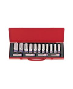 Набор головок 1/2" 15 ед. 12-гранные, длинные (10-32mm), фото  | SNABZHENIE.com.ua