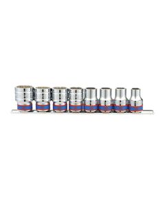 Набор головок 1/2" 8 ед. 12-ти гранные (10-22мм) на планке, фото  | SNABZHENIE.com.ua