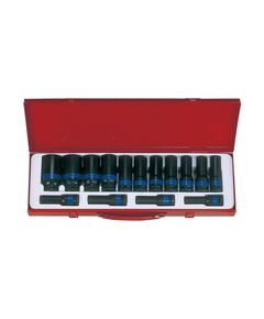 Набор ударных головок 1/2" 15 шт. 10-32 мм в кейсе, фото  | SNABZHENIE.com.ua