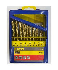 Набір свердел HSS PRO TITANIUM 19 шт. IRWIN 10502603, фото  | SNABZHENIE.com.ua