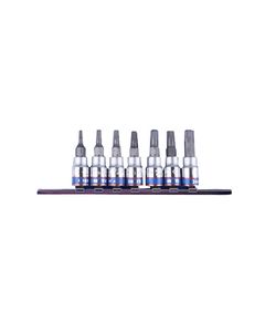 Набор TORX 1/4 с отверстием, 7 ед. в держателе на планке, фото  | SNABZHENIE.com.ua