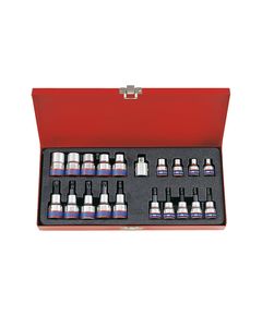 Набор TORX и звездочек 20 ед. 3/8 и 1/2 (T10-T55, E6-E20) 7120PR, фото  | SNABZHENIE.com.ua