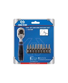 Набор бит с трещоткой 1/4 TORX, HEX, PH, 10 предметов, фото  | SNABZHENIE.com.ua