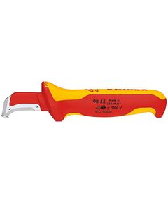 Ніж Knipex 98 55 для видалення ізоляції, 180 мм з п'яткою, фото  | SNABZHENIE.com.ua