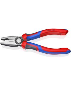 Плоскогубцы комбинированные KNIPEX 03 02 180, фото  | SNABZHENIE.com.ua