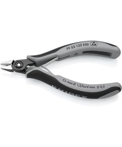 Прецизійні бокові кусачки KNIPEX 79 52 125 ESD для електроніки 125 мм, фото  | SNABZHENIE.com.ua
