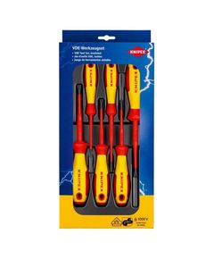 Набір діелектричних викруток KNIPEX 00 20 12 V05, шліц/Плюс-Мінус, вузький кінець, фото  | SNABZHENIE.com.ua