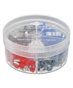 Набір контактних гільз KNIPEX 97 99 908, ізольовані, 100 шт., фото  | SNABZHENIE.com.ua