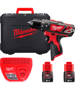 Акумуляторна дрель-шуруповерт MILWAUKEE M12 BPD-202C, 40 Нм, 2 акум., фото  | SNABZHENIE.com.ua