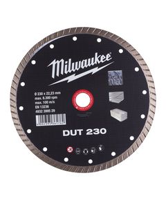 Алмазный диск DUT 230 для плитки и бетона MILWAUKEE 4932399529, фото  | SNABZHENIE.com.ua