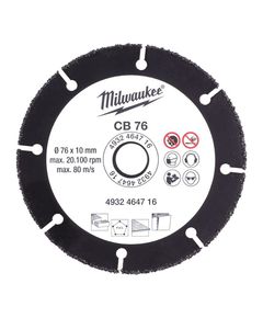 Диск по дереву MILWAUKEE 76 мм, фото  | SNABZHENIE.com.ua