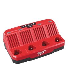 Зарядное устройство MILWAUKEE M12 C4 для 4 аккумуляторов М12, фото  | SNABZHENIE.com.ua