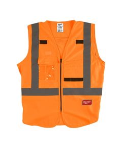 Сигнальный жилет оранжевый MILWAUKEE L/XL, фото  | SNABZHENIE.com.ua
