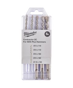Набор буров SDS+ MILWAUKEE (5/6х110, 6/8/10х160) - 5 шт., фото  | SNABZHENIE.com.ua