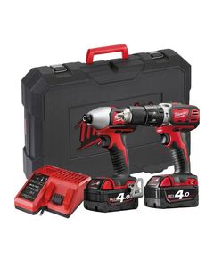 Набор аккумуляторных инструментов MILWAUKEE M18 BPP2C-402C 18В, 2 предмета, фото  | SNABZHENIE.com.ua