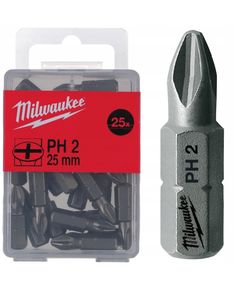 Насадка Milwaukee PH2 25 мм (25 шт), фото  | SNABZHENIE.com.ua