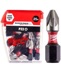 Насадка Milwaukee SHOCKWAVE PZ2 25мм (25 шт), фото  | SNABZHENIE.com.ua