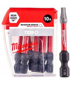 Насадка Milwaukee SHOCKWAVE TX20, 50 мм, 10 шт. для гвинтів 4932430877, фото  | SNABZHENIE.com.ua