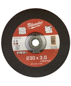 Отрезной диск по камню CC 42/230х3 PRO+ MILWAUKEE 4932451500, фото  | SNABZHENIE.com.ua