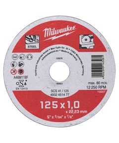 Отрезной диск по металлу SCS 41/125х1 MILWAUKEE 4932451477, фото  | SNABZHENIE.com.ua