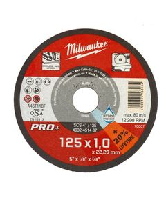 Диск відрізний SCS 41/125х1 PRO+ MILWAUKEE для металу та матеріалів, фото  | SNABZHENIE.com.ua