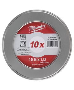 Отрезний диск SCS 41/125х1 мм (10 шт) MILWAUKEE - якість та надійність, фото  | SNABZHENIE.com.ua
