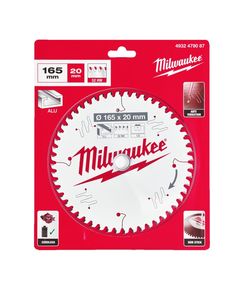 Пильний диск для циркулярки по алюмінію 165x20x1,6x52 MILWAUKEE, фото  | SNABZHENIE.com.ua