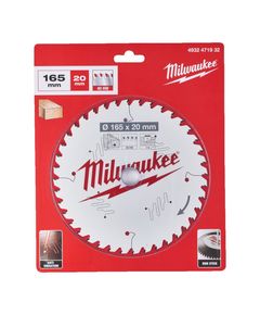 Диск пилковий Milwaukee PFTE ТОНКИЙ КЕРФ, 165мм, 40 зубів, 20x1,6мм, фото  | SNABZHENIE.com.ua