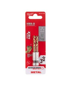 Сверло по металу RedHEX HSS-G TiN 4,0 мм, 2 шт. MILWAUKEE 48894708, фото  | SNABZHENIE.com.ua