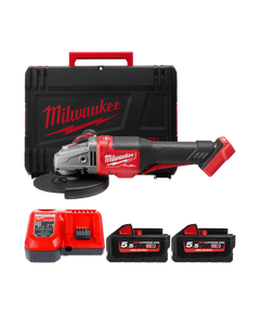 Углошлифовальная машина MILWAUKEE M18 FUEL 125 мм с тормозом и АКБ 5,5 Ач, фото  | SNABZHENIE.com.ua