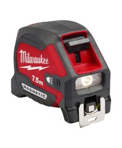 Рулетка магнітна MILWAUKEE 7,5м з LED підсвіткою (30мм), фото  | SNABZHENIE.com.ua