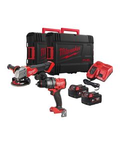 Набір акумуляторних інструментів MILWAUKEE M18 FPP2E3-502X з 2-ма батареями, фото  | SNABZHENIE.com.ua