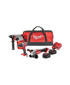 Набір акумуляторних інструментів Milwaukee M18FPP3Q-502B для професіоналів, фото  | SNABZHENIE.com.ua