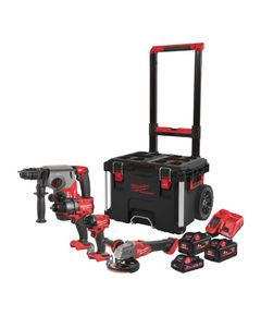 Набір акумуляторних інструментів Milwaukee M18FPP4E-555T - 4 інструменти, фото  | SNABZHENIE.com.ua