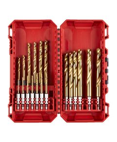 Набор сверл по металлу RedHEX HSS-G TiN 2-10 мм (19 шт) PACKOUT 4932493866, фото  | SNABZHENIE.com.ua
