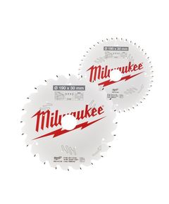 Набор пильных дисков 190 мм 24T/48T, 2 шт. MILWAUKEE 4932479574, фото  | SNABZHENIE.com.ua
