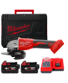 Аккумуляторная угловая шлифмашина MILWAUKEE 125 мм M18 BLSAG125X-402X, фото  | SNABZHENIE.com.ua