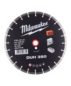 Алмазный диск DUH 350 для бетона и камня MILWAUKEE 4932471986, фото  | SNABZHENIE.com.ua